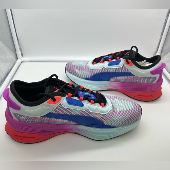 PUMA Extent Nitro Ultraviolet Nitro Blue-Fiery Coral Running Sneakers Men's sz 8 - Picture 9 of 12